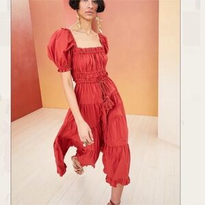 ULLA JOHNSON Iliana Midi Dress Sz 4